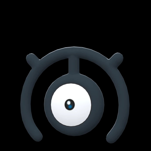 Unown M (unown) game sprite