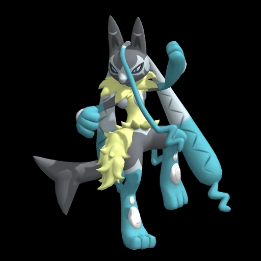 Lucario Mega Z (lucario) game sprite