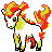 Ponyta (ponyta) game sprite