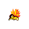 Cyndaquil (cyndaquil) game sprite