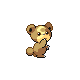 Teddiursa (teddiursa) game sprite