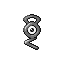 Unown G (unown) game sprite