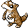 Sandshrew (sandshrew) game sprite