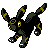 Umbreon (umbreon) game sprite