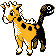 Girafarig (girafarig) game sprite