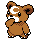 Teddiursa (teddiursa) game sprite