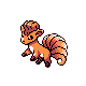 Vulpix (vulpix) game sprite
