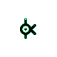 Unown K (unown) game sprite