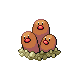 Dugtrio (dugtrio) game sprite