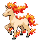 Rapidash (rapidash) game sprite