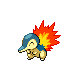 Cyndaquil (cyndaquil) game sprite