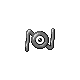 Unown N (unown) game sprite