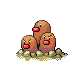 Dugtrio (dugtrio) game sprite