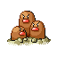 Dugtrio (dugtrio) game sprite