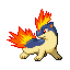Quilava (quilava) game sprite