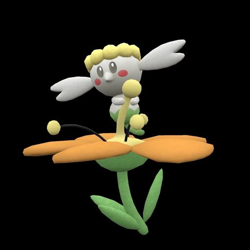Flabébé Orange Flower (flabebe) game sprite
