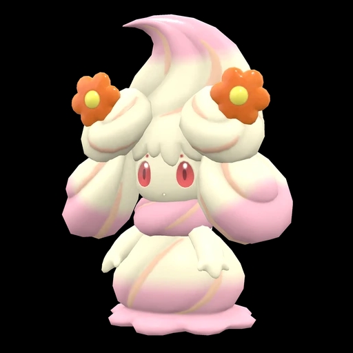 Alcremie Ruby Swirl Flower (alcremie) game sprite