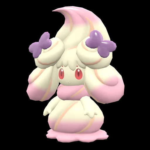 Alcremie Ruby Swirl Ribbon (alcremie) game sprite