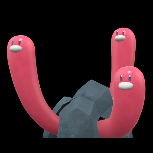 Wugtrio (wugtrio) game sprite
