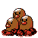 Dugtrio (dugtrio) game sprite
