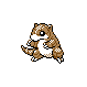 Sandshrew (sandshrew) game sprite