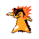 Typhlosion (typhlosion) game sprite