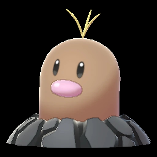 Diglett Alolan (diglett) game sprite