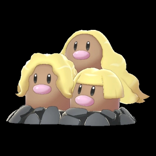 Dugtrio Alolan (dugtrio) game sprite