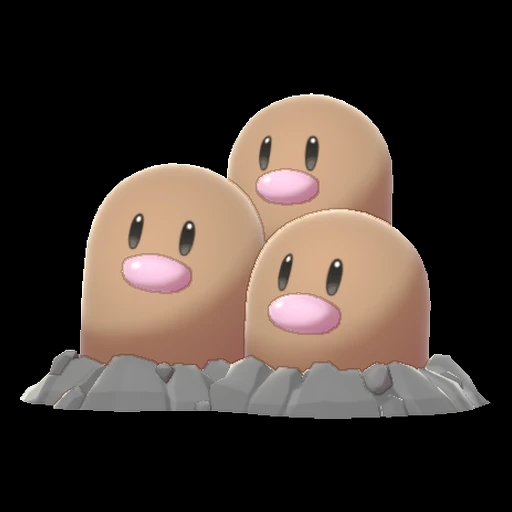 Dugtrio (dugtrio) game sprite