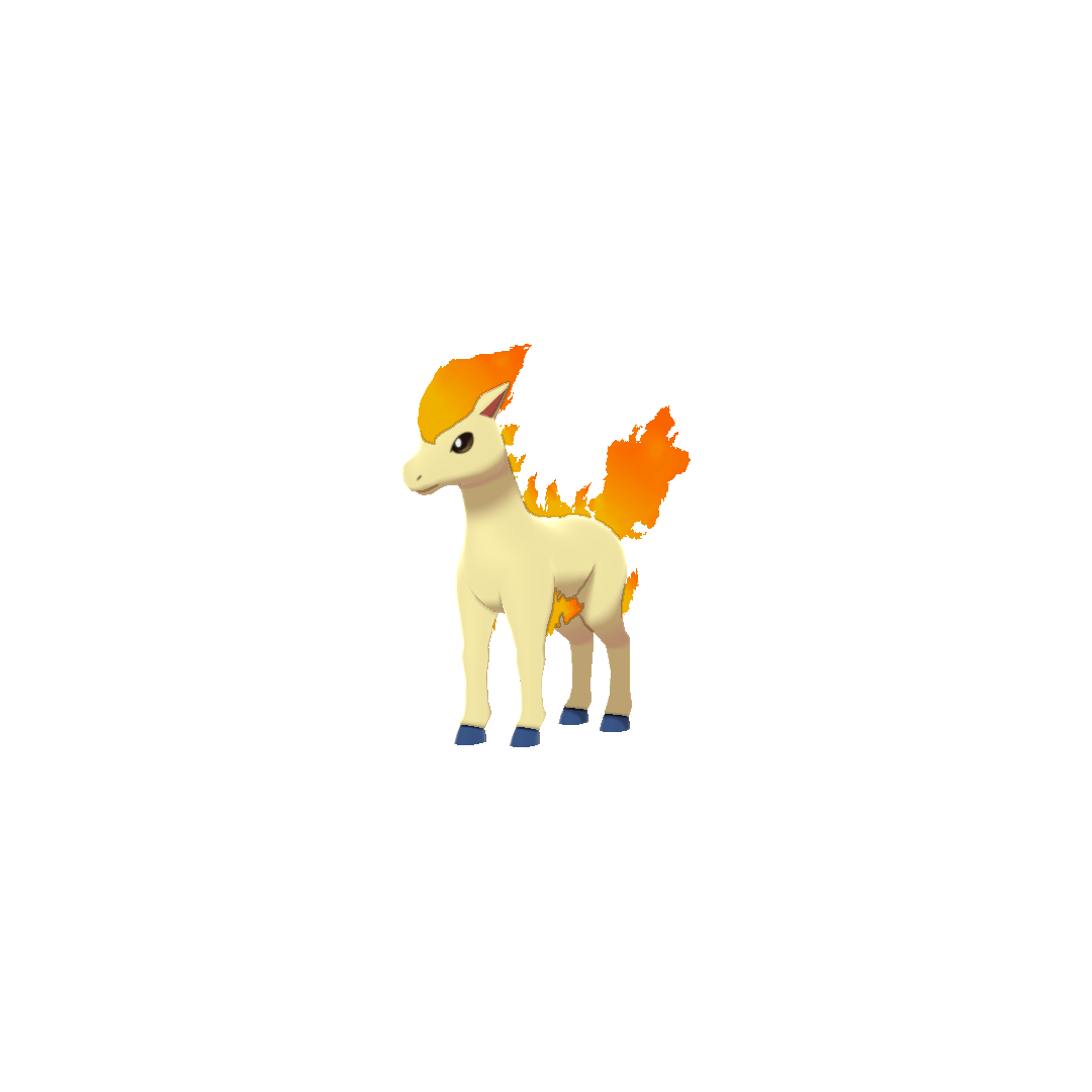 Ponyta (ponyta) game sprite