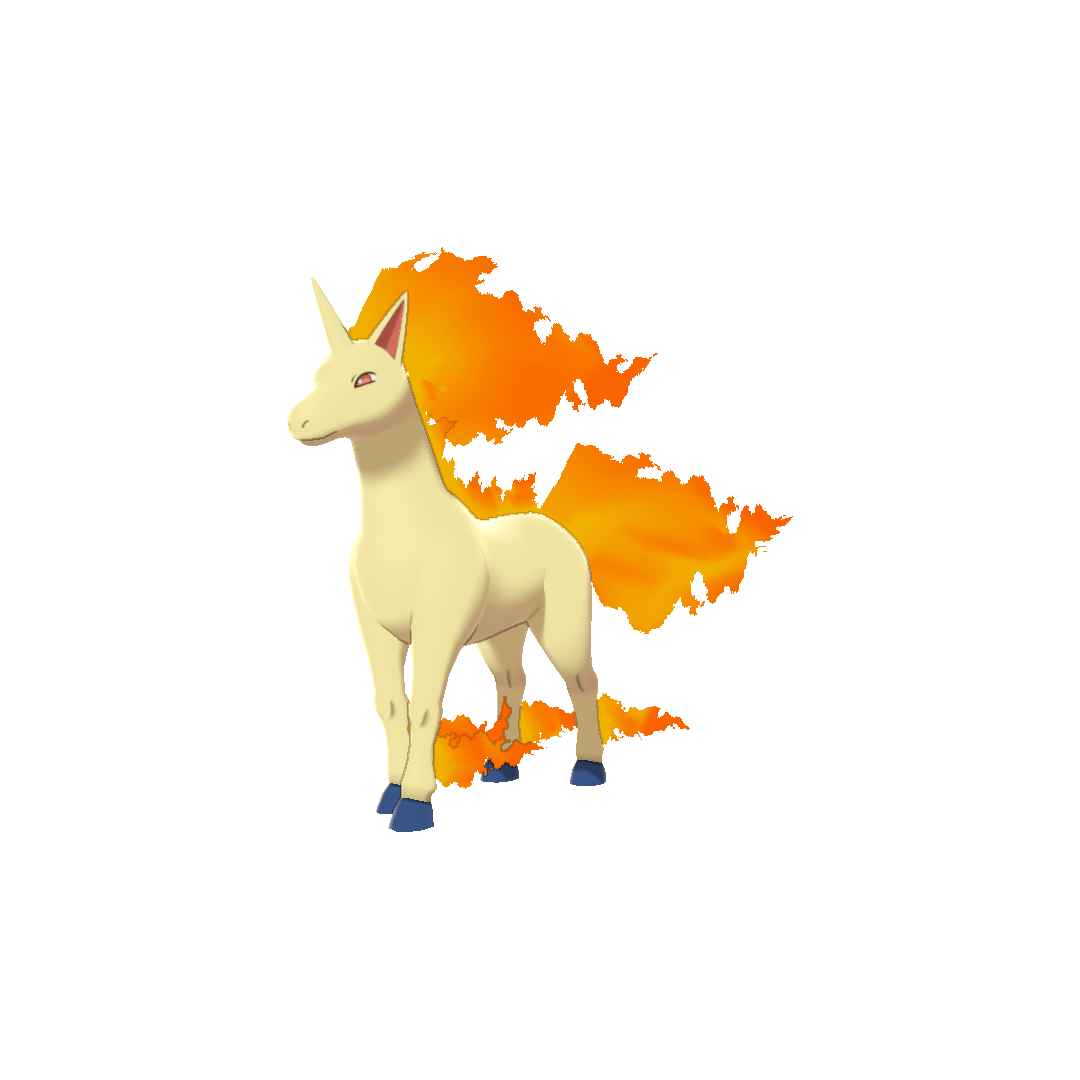 Rapidash (rapidash) game sprite