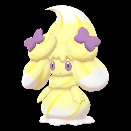 Alcremie Lemon Cream Ribbon (alcremie) game sprite