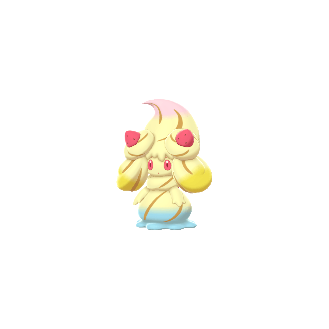 Alcremie Rainbow Swirl Strawberry (alcremie) game sprite