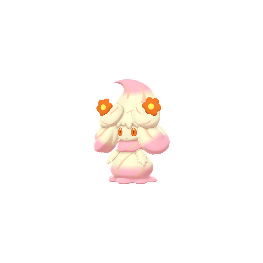 Alcremie Ruby Swirl Flower (alcremie) game sprite