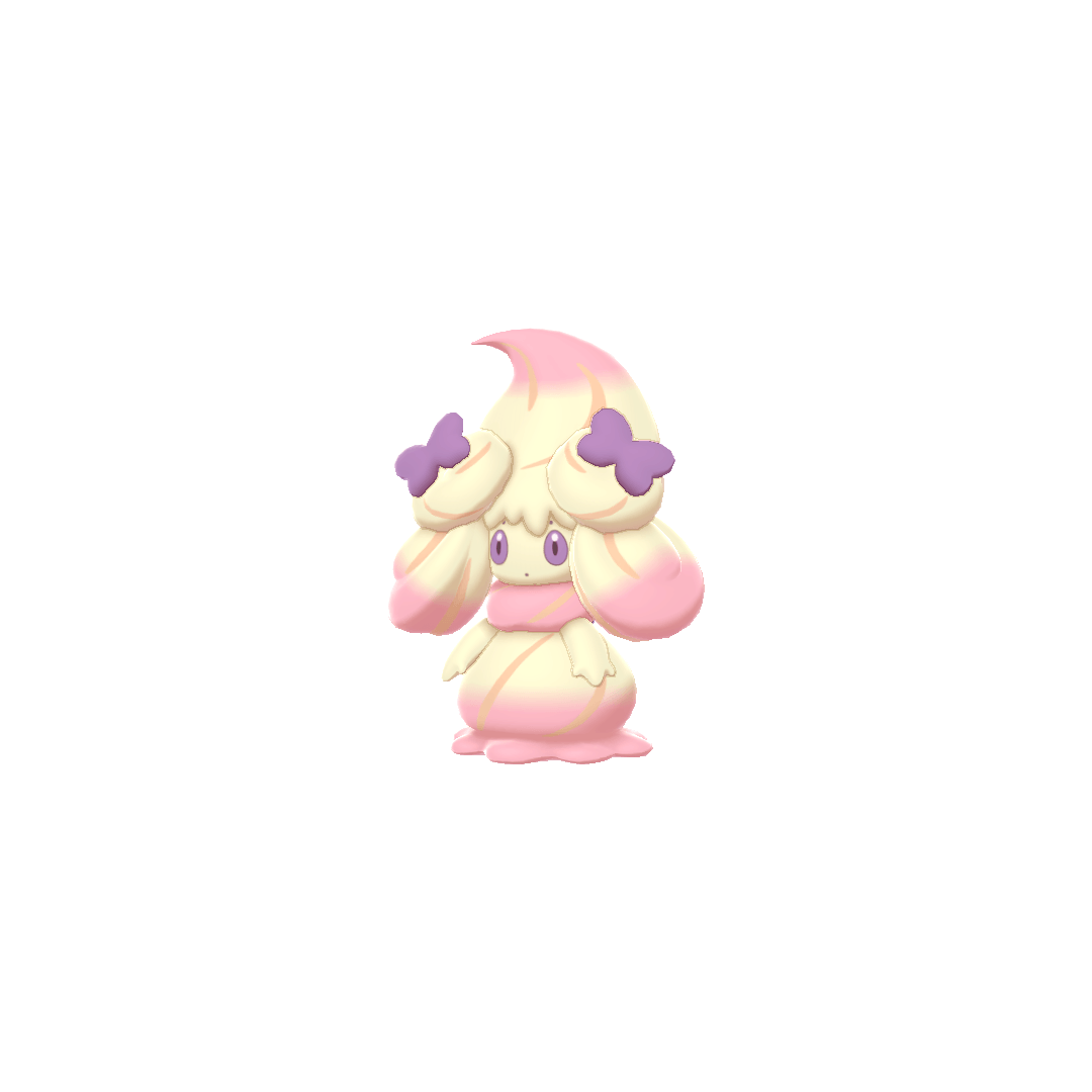 Alcremie Ruby Swirl Ribbon (alcremie) game sprite