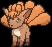 Vulpix (vulpix) game sprite