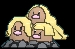 Dugtrio Alolan (dugtrio) game sprite