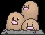 Dugtrio (dugtrio) game sprite