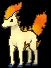 Ponyta (ponyta) game sprite