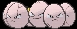 Exeggcute (exeggcute) game sprite