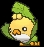 Sewaddle (sewaddle) game sprite