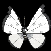 Vivillon Icy Snow (vivillon) game sprite