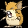 Raticate (raticate) game sprite