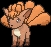 Vulpix (vulpix) game sprite
