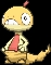 Scraggy (scraggy) game sprite