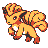 Vulpix (vulpix) game sprite