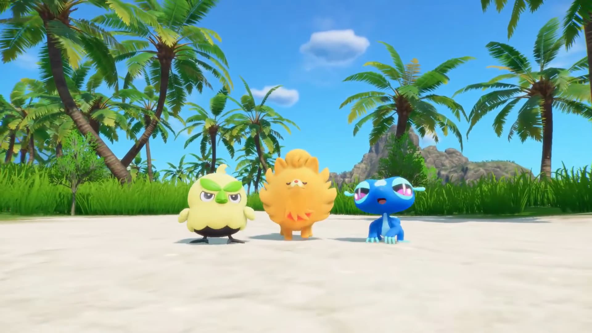 The three new starters for Pokemon Winds and Waves