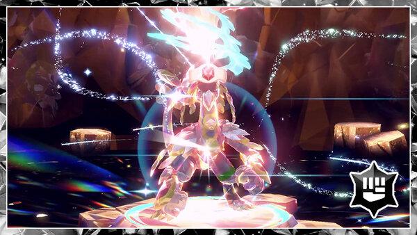 Kommo-o in a fighting-type terastalization featured for seven star raids
