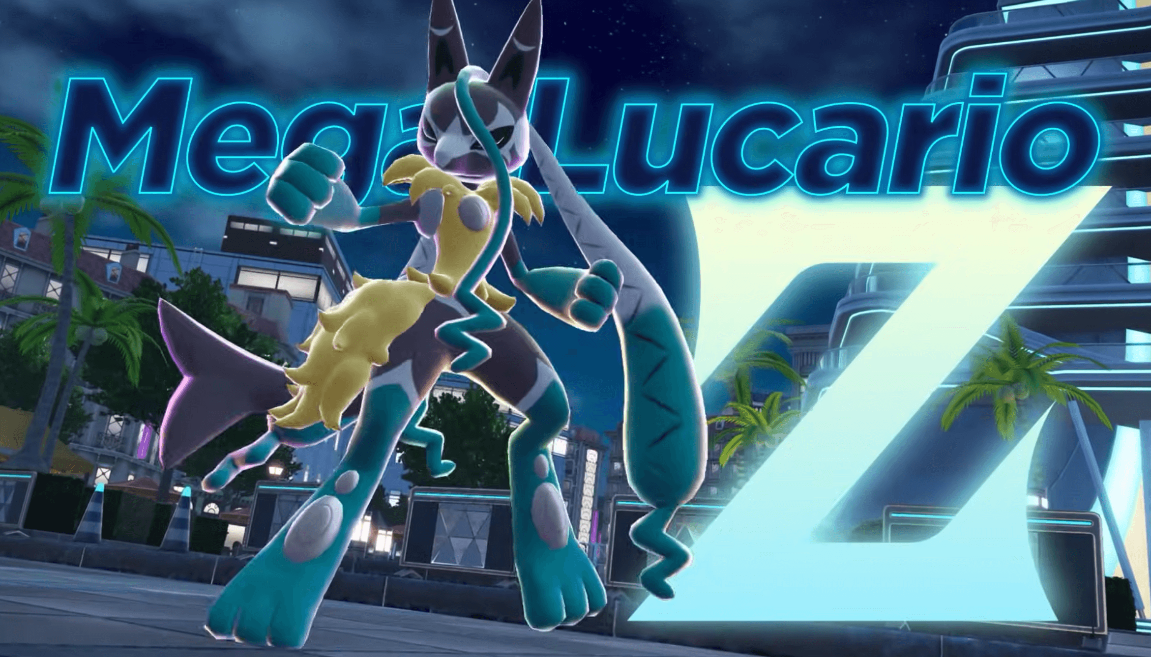 mega Lucario z as revealed with giant wording saying mega Lucario z