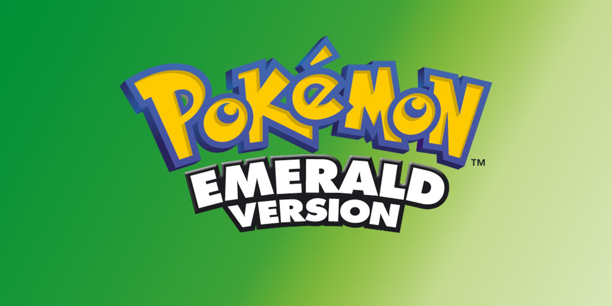 A banner image from Nintendo.com with a green background and the text "Pokemon Emerald Version" in the logo